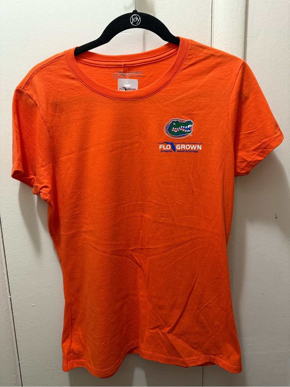FloGrown Orange Women’s Short Sleeve Tee with Team Patch